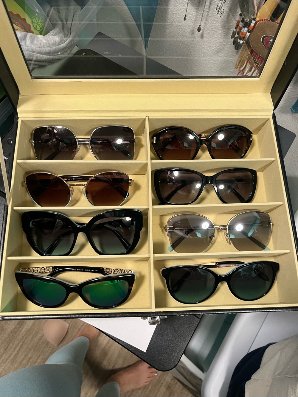 14 Pairs Tiffany & Co. Black and Brown Mixed-Style Women's Sunglasses Collection